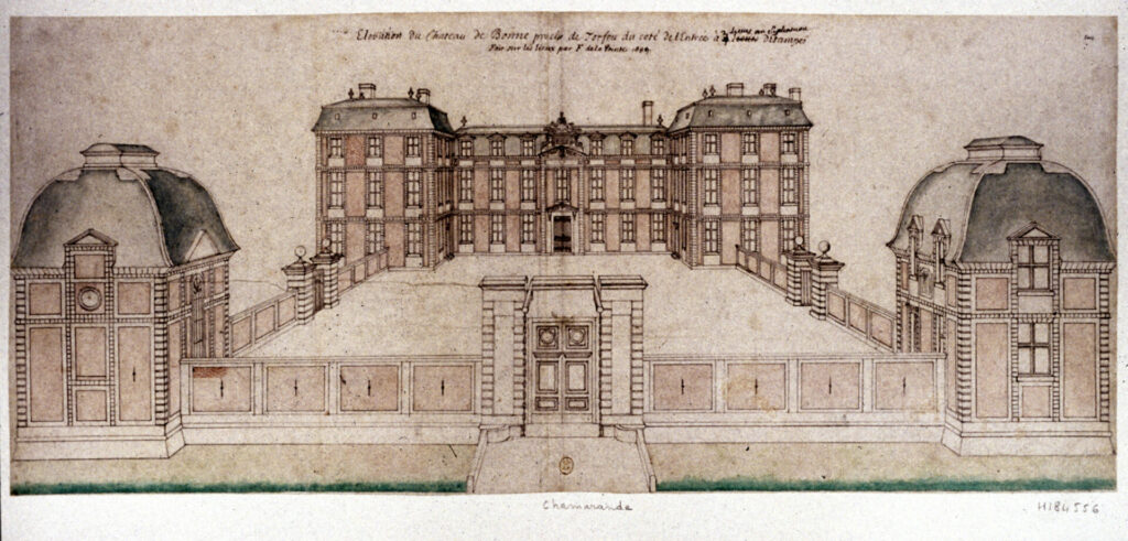 Elevation-du-chateau-de-Bonne-par-La-Pointe-1689-copie